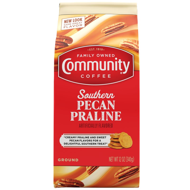Community Coffee Southern Pecan Praline Flavored 12 Ounce, Medium Roast Ground, 12 Ounce (Pack of 1) - Image 1
